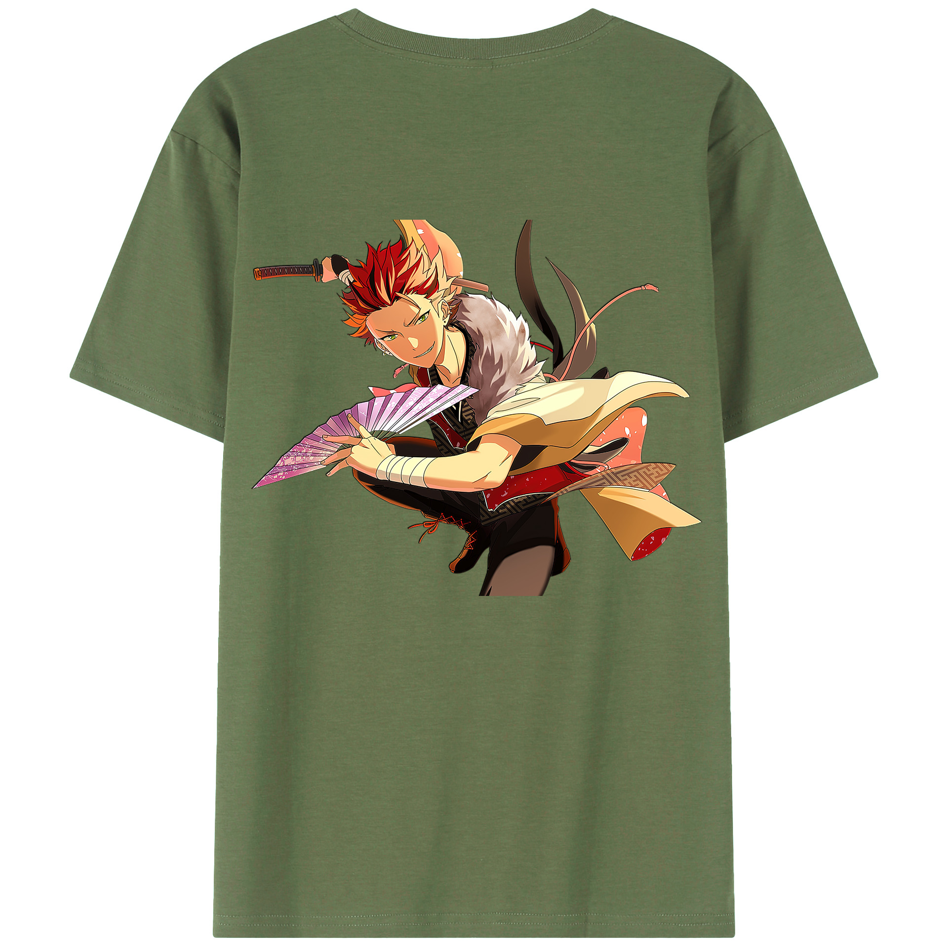 （画像用） あんさんぶるスターズ! Ensemble Stars 綿100％ メンズ半袖Tシャツ（バックプリント） 通気性